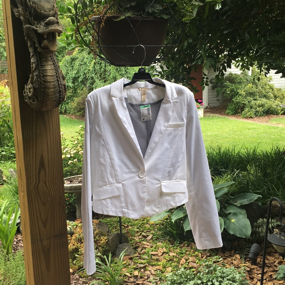 White Collared Blazer Jacket BNWT